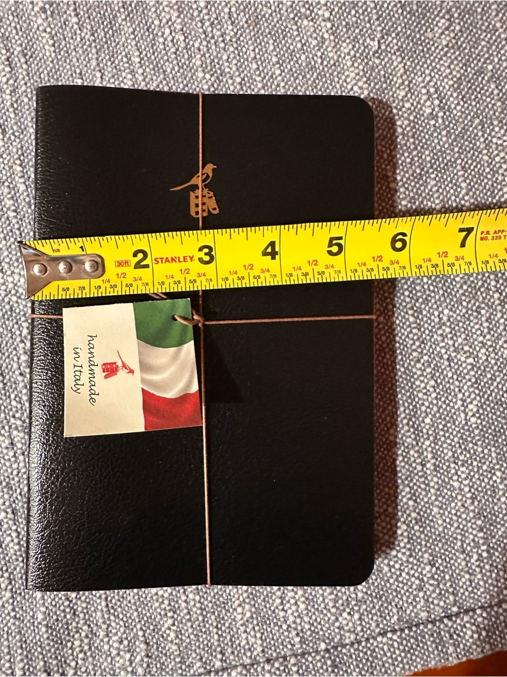 Bieffe Handmade in Italy Black set of 3 notebooks - Picture 9 of 9